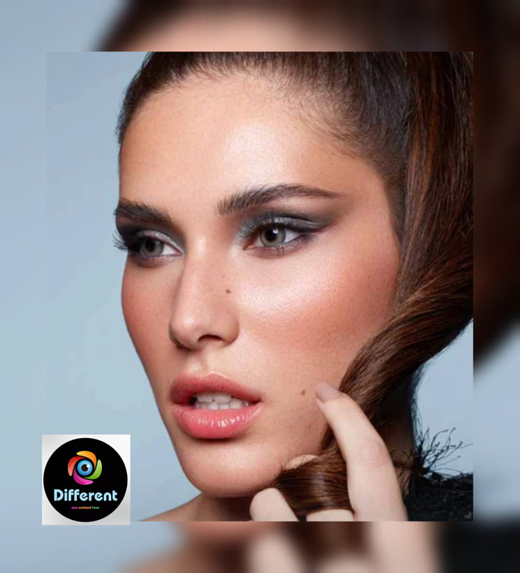 لنز رنگی خاکی برند دهب