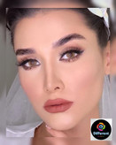 لنز رنگی فصلی و سالانه کرمی برند دهب (creamy)