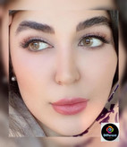 لنز رنگی فصلی و سالانه کرمی برند دهب (creamy)