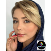 لنز رنگی ماداگاسکار برند آیس کالر (سورمه ای کهکشانی بافت دار)
