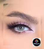 لنز رنگی ونوس برند آیس کالر (طوسی میکس سبزعسلی بدون دور)