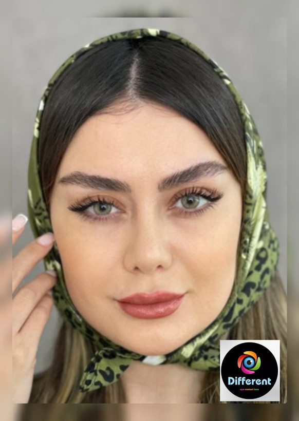 لنز رنگی لایت مارس برند آیس کالر (سبز روشن رگه دار)