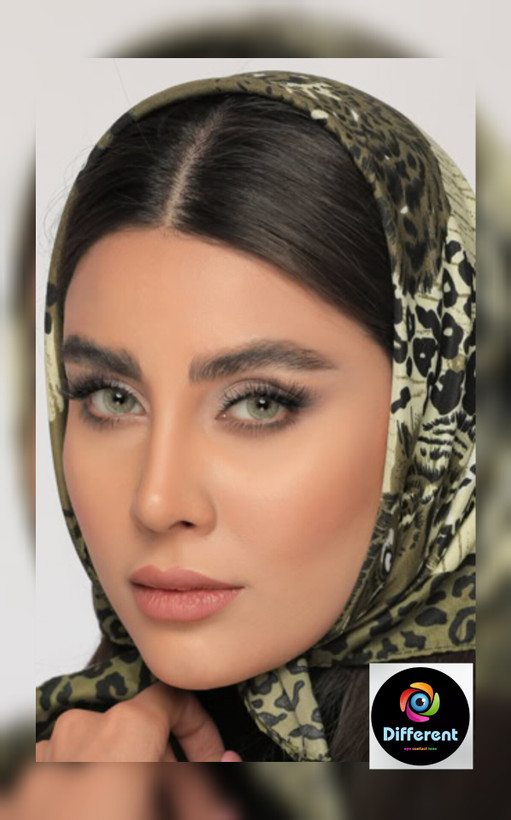 لنز رنگی لایت مارس برند آیس کالر (سبز روشن رگه دار)