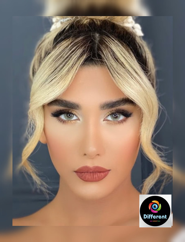 لنز رنگی لایت مارس برند آیس کالر (سبز روشن رگه دار)