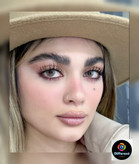 لنز رنگی شاینی براون برند آیس کالر (عسلی خاکی)