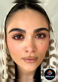 لنز رنگی نچرال هیزل برند یونیک (قهوه ای طبیعی)