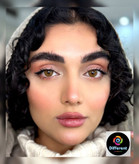 لنز رنگی لاتینا برند یونیک (عسلی طبیعی)