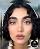 لنز رنگی لاتینا برند یونیک (عسلی طبیعی)
