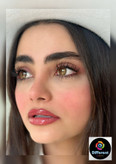 لنز رنگی لاکچری هیزل برند یونیک (عسلی دور دار)