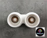 لنز رنگی لاکچری هیزل برند یونیک (عسلی دور دار)