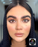 لنز رنگی طوسی دور دار مون برند یونیک
