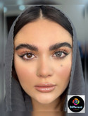 لنز رنگی طوسی دور دار نیاگارا برند یونیک