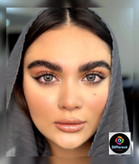لنز رنگی طوسی دور دار نیاگارا برند یونیک