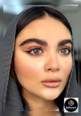 لنز رنگی طوسی دور دار نیاگارا برند یونیک