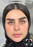 لنز رنگی کلاسیک گری یونیک(طوسی آبی با مرکز عسلی)
