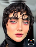 لنز رنگی کلاسیک گری یونیک(طوسی آبی با مرکز عسلی)