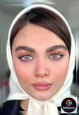 لنز رنگی کلاسیک گری یونیک(طوسی آبی با مرکز عسلی)