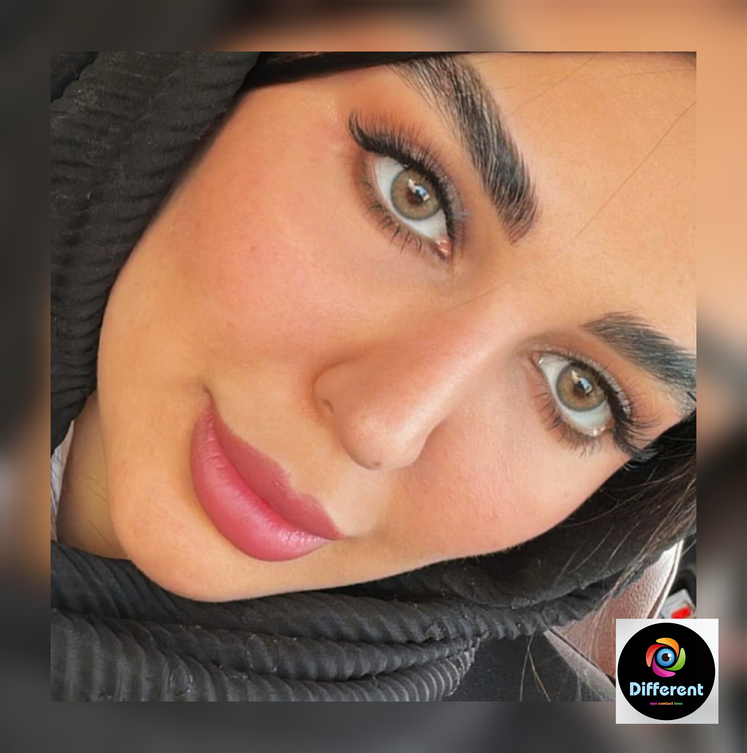 لنز رنگی نچرال هیزل برند دهب