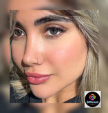 لنز رنگی آنجل گری مارلی angel gray marly طوسی زغالی دور دار