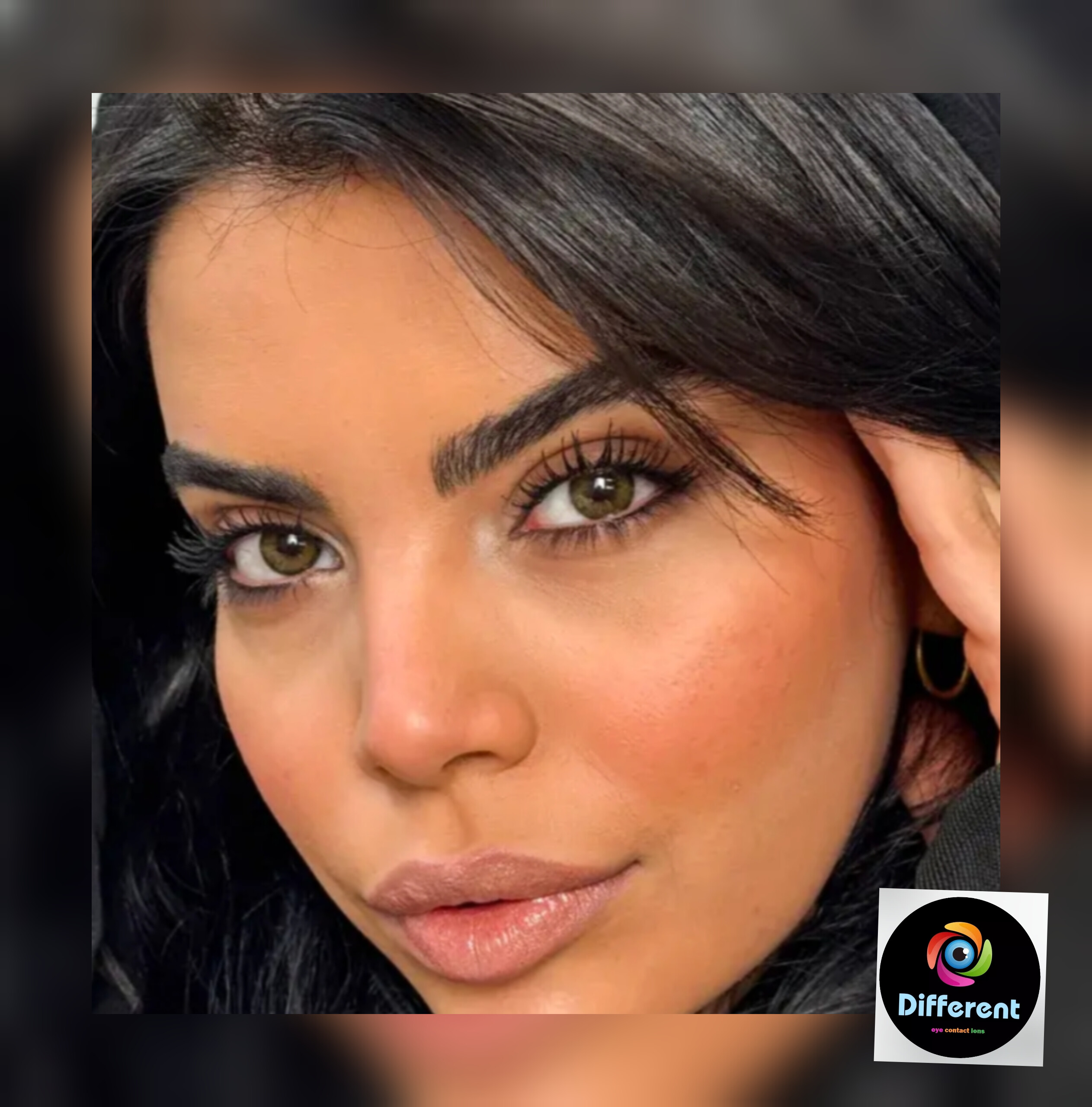 لنز رنگی آنجل گرین مارلی anjel green marly سبز تیره دور محو