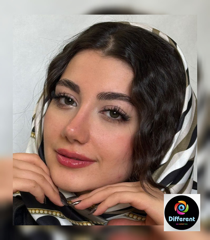 لنز رنگی آنجل گرین مارلی anjel green marly سبز تیره دور محو
