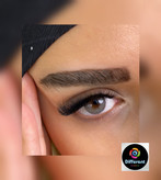 لنز رنگی رویال گری مارلی royal gray marly طوسی دور دار