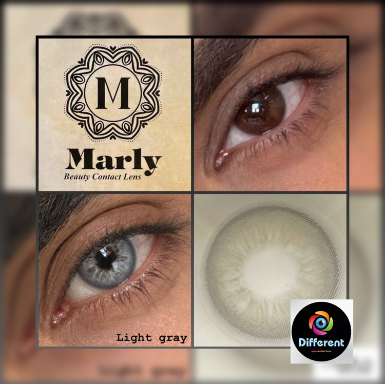 لنز رنگی لایت گری برند مارلی (light gray marly)