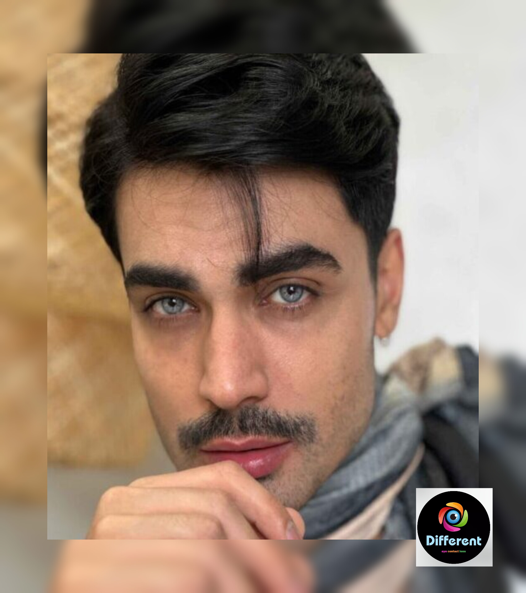 لنز رنگی لایت گری برند مارلی (light gray marly)
