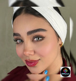 لنز رنگی شاینی گری برند مارلی طوسی رگه دار دوردار (shiny gray marly)