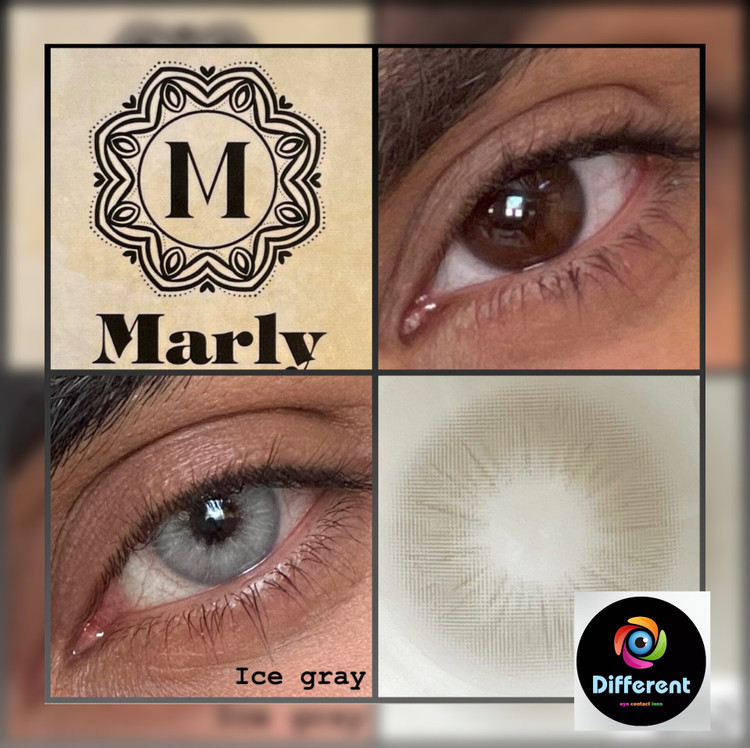 لنز رنگی آیس گری مارلی (ice gray marly)