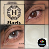 لنز رنگی ازور برند مارلی طوسی تیره بدون دور (Azure marly)