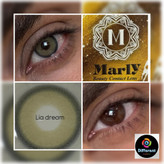 لنز رنگی لیا دریم برند مارلی سبز طوسی ( lia dream marly)