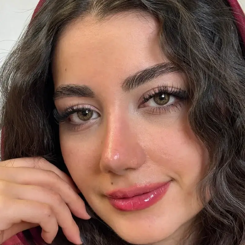 لنز کاتیا اسکای هیزل عسلی رگه دار