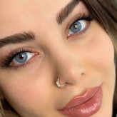لنز کاتیا اسکای بلو آبی رگه دار