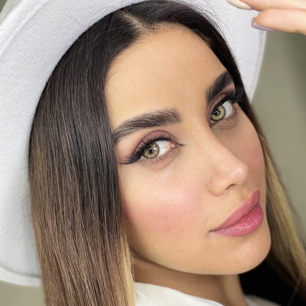 لنز کاتیا بژ عسلی شامپاینی